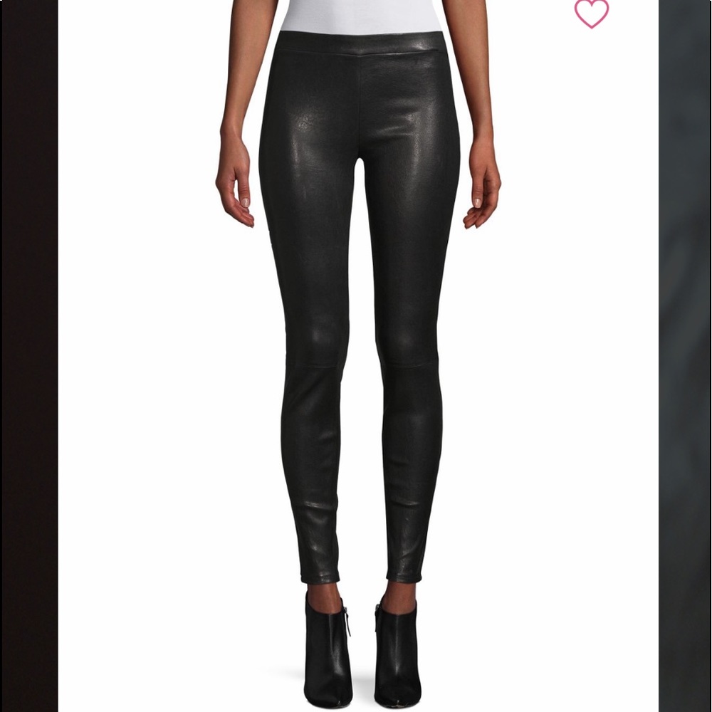 NWT DTLA Black authentic leather pants 25